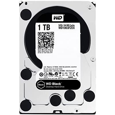 وسترن دیجیتال مدل Black WD1003FZEX ظرفیت 1 ترابایت