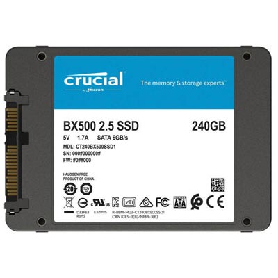 حافظه SSD اینترنال کروشیال مدل BX500 ظرفیت 240 گیگابایت