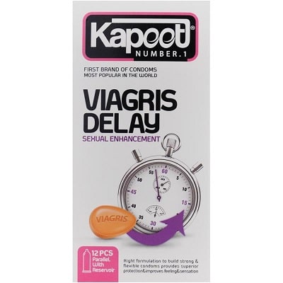 بهترین کاندوم تاخیری کاپوت مدل Viagris Delay