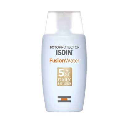 کرم ضد آفتاب بی رنگ ایزدین SPF50 مدل Fusion Water 5 Daily